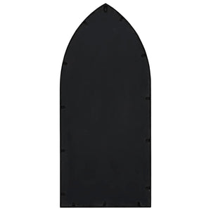 Specchio Decorativo Nero 100x45 cm Ferro per Uso Interno