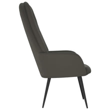 Carica l&#39;immagine nel visualizzatore di Gallery, Poltrona Relax Grigio Scuro in Velluto
