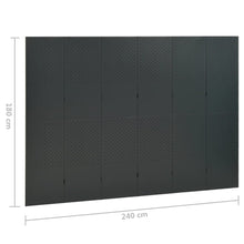 Indlæs billede til gallerivisning Separè 6 Pannelli 2 pz Antracite 240x180 cm in Acciaio