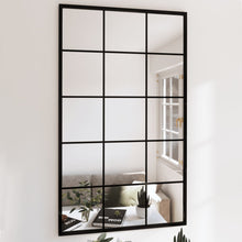 Indlæs billede til gallerivisning Specchio a Parete Nero 100x60 cm in Metallo