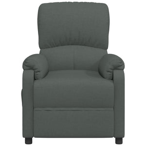 Poltrona Reclinabile in Tessuto Grigio Scuro