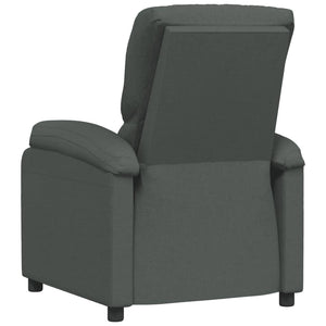 Poltrona Reclinabile in Tessuto Grigio Scuro