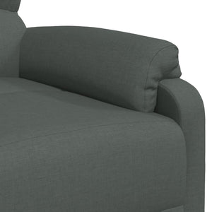 Poltrona Reclinabile in Tessuto Grigio Scuro