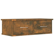 Load image into Gallery viewer, Mobiletto a Parete 2 Cassetti Rovere Fumo 60x26x18,5cm Legno Ingegnerizzato