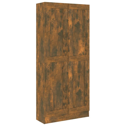 Armadio/Libreria Rovere Fumo 82,5x30,5x185,5 cm in Legno Multistrato