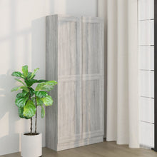 Indlæs billede til gallerivisning Libreria Armadio Grigio Sonoma 82,5x30,5x185,5 cm in Legno Multistrato
