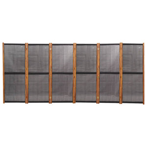 Separè 6 Pannelli Nero 420x180 cm