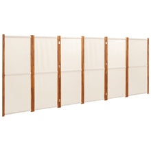 Load image into Gallery viewer, Separè 6 Pannelli Bianco Crema 420x180 cm in legno