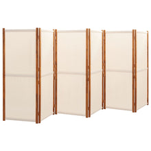 Load image into Gallery viewer, Separè 6 Pannelli Bianco Crema 420x180 cm in legno