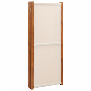 Separè 6 Pannelli Bianco Crema 420x180 cm in legno