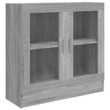 Carica l&#39;immagine nel visualizzatore di Gallery, Mobile Vetrina Grigio Sonoma 82,5x30,5x80 cm Legno Multistrato