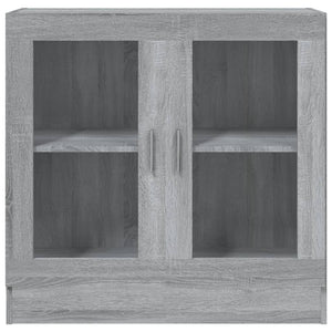 Mobile Vetrina Grigio Sonoma 82,5x30,5x80 cm Legno Multistrato