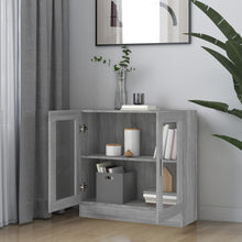 Carica l&#39;immagine nel visualizzatore di Gallery, Mobile Vetrina Grigio Sonoma 82,5x30,5x80 cm Legno Multistrato