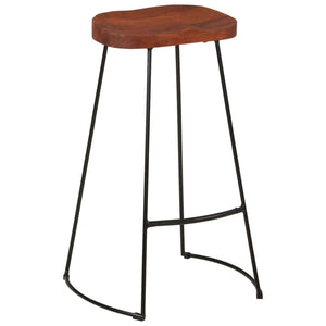 Sgabelli da Bar 2 pz 50x40x78 cm Legno Massello di Mango