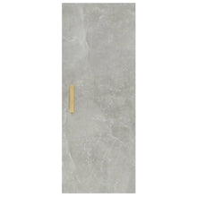 Charger l&#39;image dans la galerie, Armadietto a Muro Grigio Cemento 34,5x34x90cm Legno Multistrato