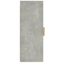 Charger l&#39;image dans la galerie, Armadietto a Muro Grigio Cemento 34,5x34x90cm Legno Multistrato