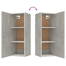 Charger l&#39;image dans la galerie, Armadietto a Muro Grigio Cemento 34,5x34x90cm Legno Multistrato