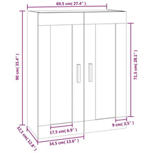 Indlæs billede til gallerivisning Pensile Rovere Marrone 69,5x32,5x90 cm in Legno Multistrato