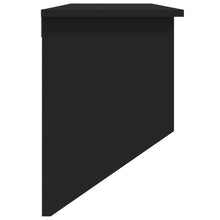 Carica l&#39;immagine nel visualizzatore di Gallery, Appendiabiti a Muro 2 Antine Nero in Legno Multistrato e Rattan Naturale