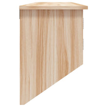 Carica l&#39;immagine nel visualizzatore di Gallery, Appendiabiti a Muro 2 Antine Marrone in Legno Multistrato e Rattan Naturale
