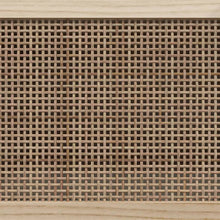 Carica l&#39;immagine nel visualizzatore di Gallery, Appendiabiti a Muro 2 Antine Marrone in Legno Multistrato e Rattan Naturale