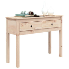 Load image into Gallery viewer, Mobiletto Consolle 2 Cassetti 100x35x75 cm in Massello di Pino