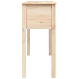 Mobiletto Consolle 2 Cassetti 100x35x75 cm in Massello di Pino