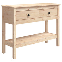 Load image into Gallery viewer, Mobiletto Consolle 100x35x75 cm in Legno Massello di Pino Naturale