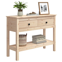 Load image into Gallery viewer, Mobiletto Consolle 100x35x75 cm in Legno Massello di Pino Naturale