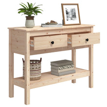 Load image into Gallery viewer, Mobiletto Consolle 100x35x75 cm in Legno Massello di Pino Naturale