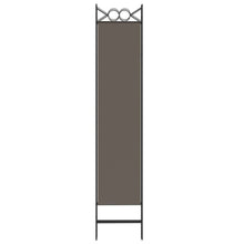 Load image into Gallery viewer, Separè 6 Pannelli Antracite 240x200 cm Tessuto e ferro