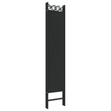 Laden Sie das Bild in den Galerie-Viewer, Separè 6 Pannelli Nero 240x200 cm in Tessuto e ferro