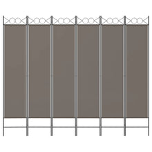 Load image into Gallery viewer, Divisorio a 6 Pannelli Antracite 240 x 220 cm Tessuto