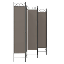 Load image into Gallery viewer, Divisorio a 6 Pannelli Antracite 240 x 220 cm Tessuto