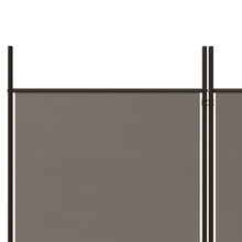 Load image into Gallery viewer, Separè 6 Pannelli Antracite 300x200 cm Tessuto e ferro