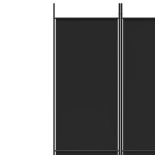 Load image into Gallery viewer, Separè 5 Pannelli Nero 250x220 cm in Tessuto e ferro