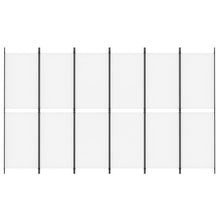 Load image into Gallery viewer, Separè 6 Pannelli Bianco 300 x 180 cm Tessuto e ferro