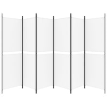 Load image into Gallery viewer, Separè 6 Pannelli Bianco 300 x 180 cm Tessuto e ferro