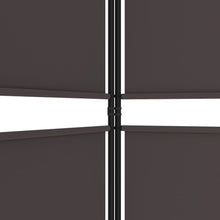 Load image into Gallery viewer, Separè 5 Pannelli Marrone 250x200 cm in Tessuto e ferro