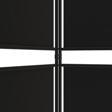 Load image into Gallery viewer, Separè 5 Pannelli Nero 250x200 cm in Tessuto e ferro