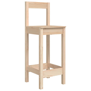 Sgabelli Bar 2 pz 40x41,5x112 cm in Legno Massello di Pino