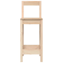 Laden Sie das Bild in den Galerie-Viewer, Sgabelli Bar 2 pz 40x41,5x112 cm in Legno Massello di Pino