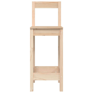 Sgabelli Bar 2 pz 40x41,5x112 cm in Legno Massello di Pino