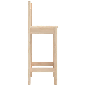 Sgabelli Bar 2 pz 40x41,5x112 cm in Legno Massello di Pino
