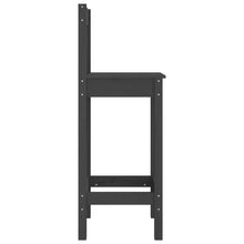 Charger l&#39;image dans la galerie, Sedie da Bar 2 pz Grigie 40x41,5x112 cm Legno Massello di Pino