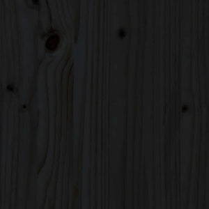 Sedie da Bar 2 pz Nere 40x41,5x112 cm Legno Massello di Pino