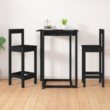 Indlæs billede til gallerivisning Sedie da Bar 2 pz Nere 40x41,5x112 cm Legno Massello di Pino
