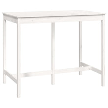 Load image into Gallery viewer, Tavolo Bar da Pranzo Bianco 140x80x110 cm in Legno Massello di Pino