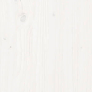 Tavolo Bar da Pranzo Bianco 140x80x110 cm in Legno Massello di Pino