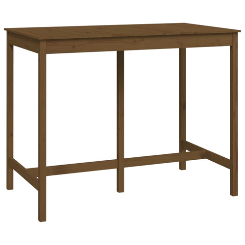 Tavolo da Bar Ambra 140x80x110 cm in Legno Massello di Pino